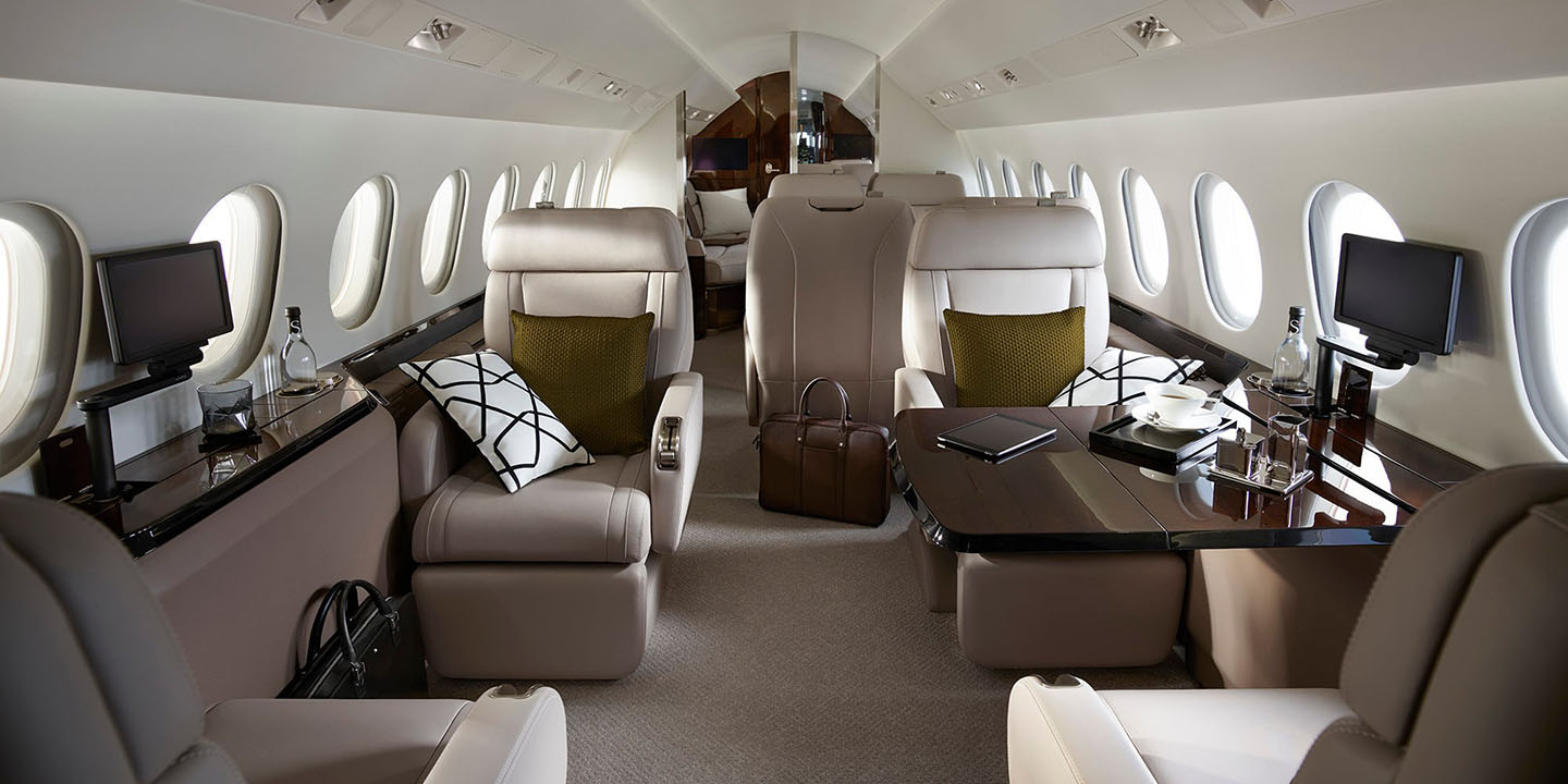 Falcon 900lx interieur