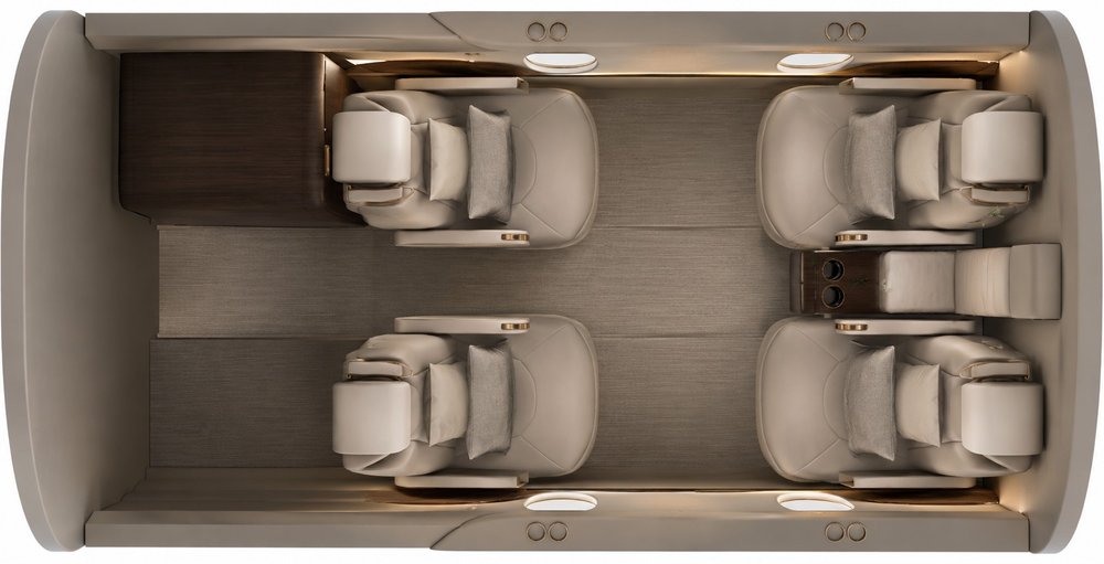 Cessna Citation Mustang / CJ / M2 cabineplattegrond